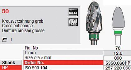 Hårdmetalfræser 5350.060 HS