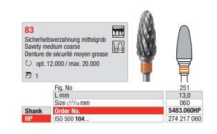 Hårdmetalfræser 5483.060 HS*