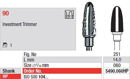 Hårdmetalfræser 5490.060 HS*