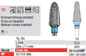 Hårdmetalfræser 5510.060 HS