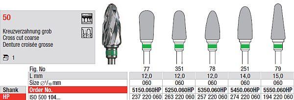 Hårdmetalfræser 5550.060 HS*