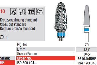 Hårdmetalfræser 5610.045 HS