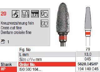 Hårdmetalfræser 5620.045 HS