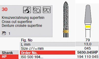 Hårdmetalfræser 5630.045 HS*