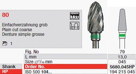 Hårdmetalfræser 5680.045 HS*