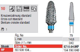 Hårdmetalfræser 5710.040 HS
