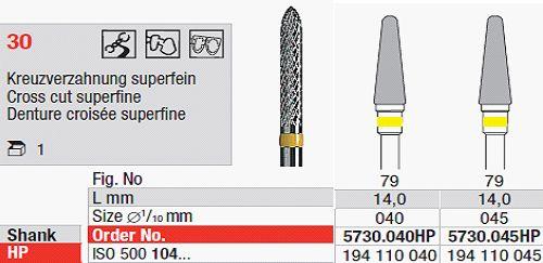 Hårdmetalfræser 5730.040 HS*