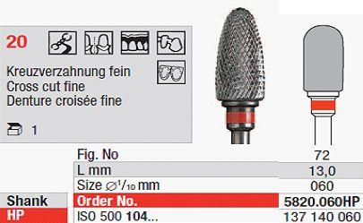 Hårdmetalfræser 5820.060 HS*