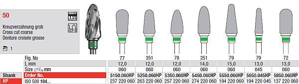 Hårdmetalfræser 5850.060 HS
