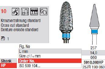 Hårdmetalfræser 5910.060 HS