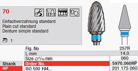 Hårdmetalfræser 5970.060 HS*