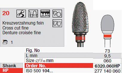 Hårdmetalfræser 6320.060 HS