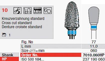 Hårdmetalfræser 7010.060 HS