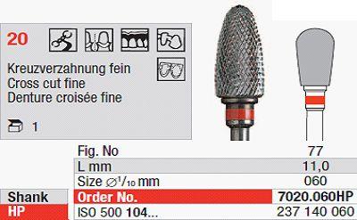 Hårdmetalfræser 7020.060 HS*