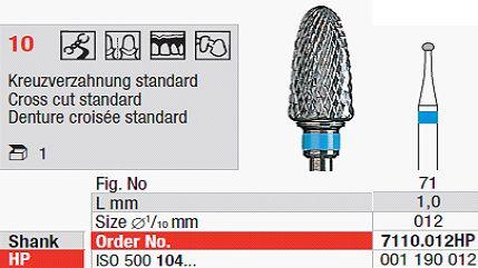 Hårdmetalfræser 7110.012 HS*