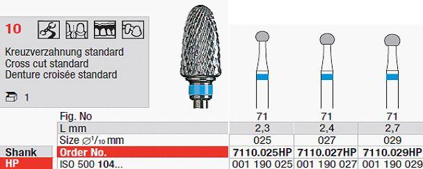 Hårdmetalfræser 7110.027 HS*