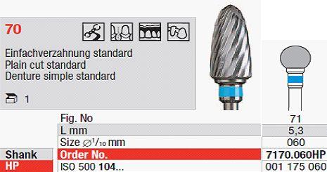 Hårdmetalfræser 7170.060 HS*
