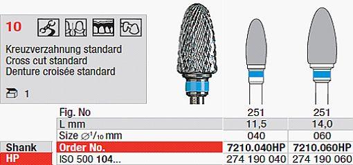 Hårdmetalfræser 7210.060 HS