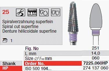 Hårdmetalfræser 7225.060 HS*