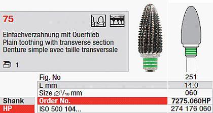 Hårdmetalfræser 7275.060 HS