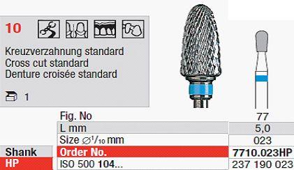 Hårdmetalfræser 7710.023 HS*