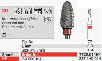 Hårdmetalfræser 7720.014 HS*