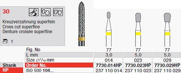 Hårdmetalfræser 7730.029 HS*