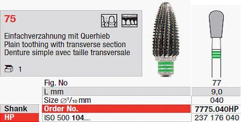 Hårdmetalfræser 7775.040 HS*