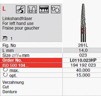Hårdmetalfræser L0110.023 HS*