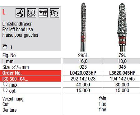 Hårdmetalfræser L5620.045 HS*