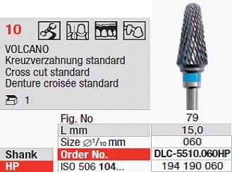 Volcano fræser DLC5510.060HS