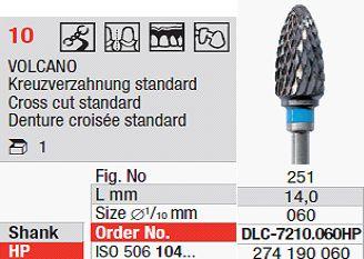 Volcano fræser DLC7210.060 HS