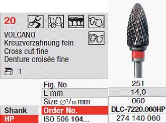 Volcano fræser DLC7220.060 HS*